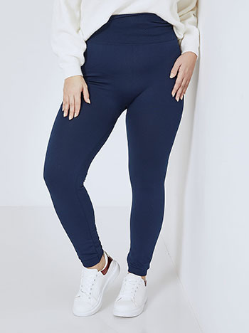 Leggings elastic thermal in dark blue