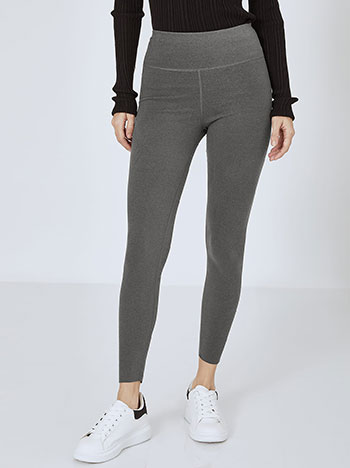 Κολάν fleece σε γκρι σκούρο