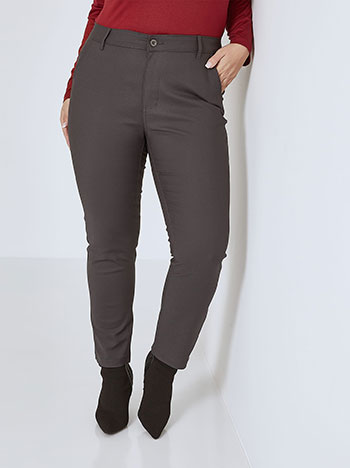 Office trousers in dark grey