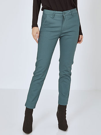 Office trousers in teal