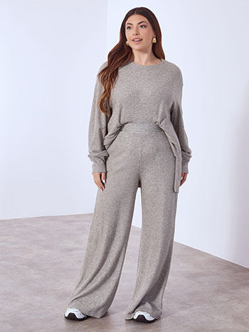 Παντελόνα ψηλόμεση σε καφέ ανοιχτό