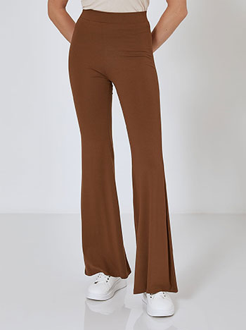 Flare elastic soft touch in brown