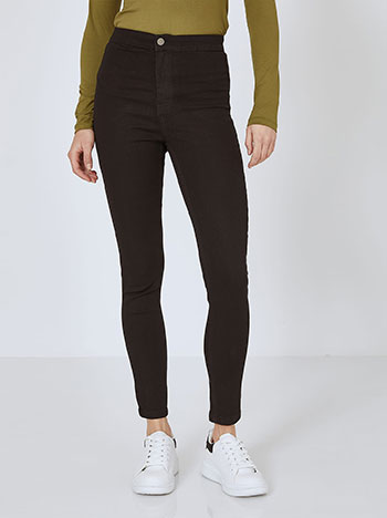 Trousers skinny with cotton in black