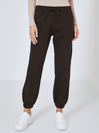 Sweatpants with cotton in black