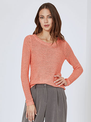 Top knitted in pink