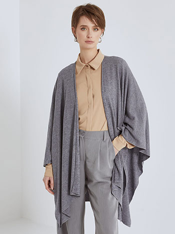 Cape asymmetric in dark grey