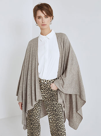 Cape asymmetric in light brown