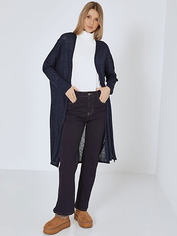 Cardigan fine knit in dark blue