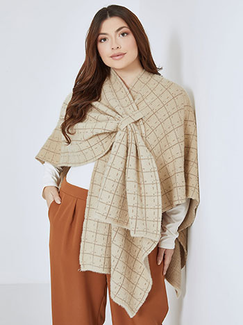 Cape plaid metallic in beige