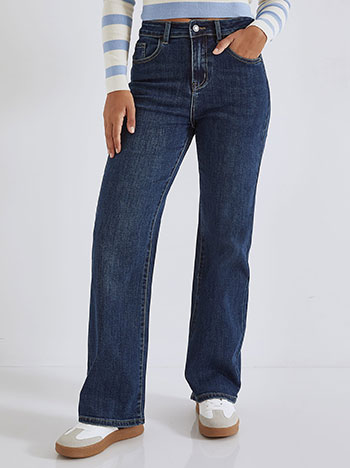 Jeans straight leg in dark blue