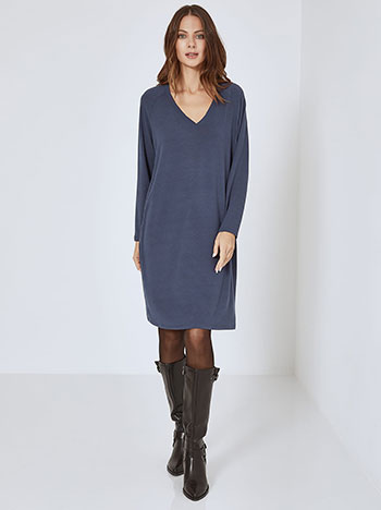 Dress oversized in dark blue