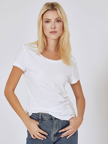 T-shirt cotton in white