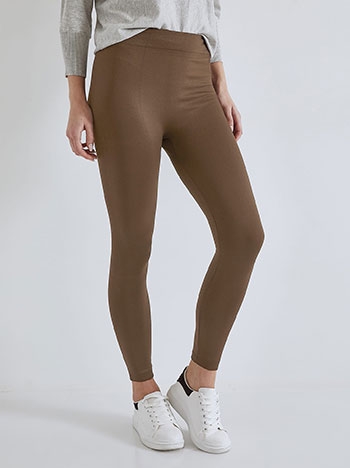 Leggings thermal in dark brown