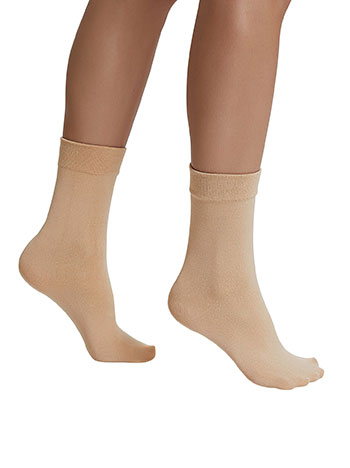 Socks thermal 310DEN in light beige