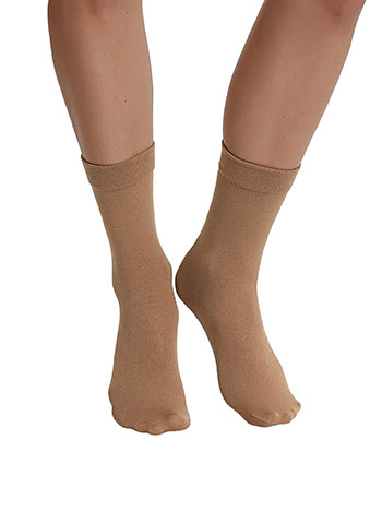 Socks thermal 310DEN in light brown