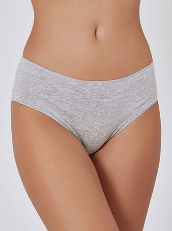 Brief with cotton in grey