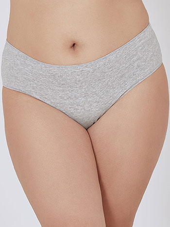 Brief with cotton in grey