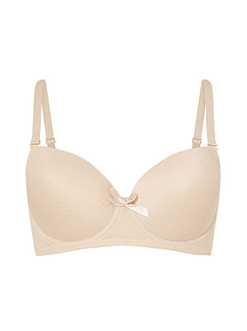 Plus size bra in beige