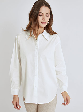 Shirt cotton in white