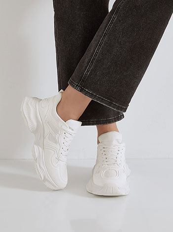 Sneakers chunky in white