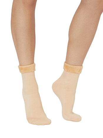 Socks thermal in beige