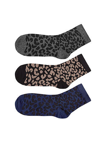 3 pack socks leopard in set 3