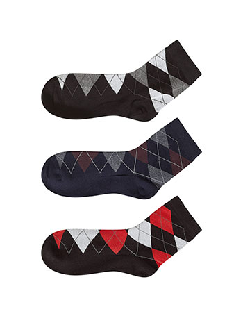 3 pack men s socks with rhombus in set 2