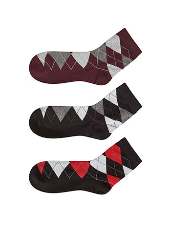 3 pack men s socks with rhombus in set 4