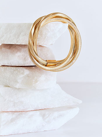 Βραχιόλι τριπλό σε χρυσαφί