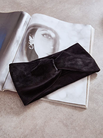 Headband velvet in black