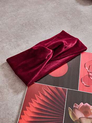 Κορδέλα βελούδινη σε μπορντό