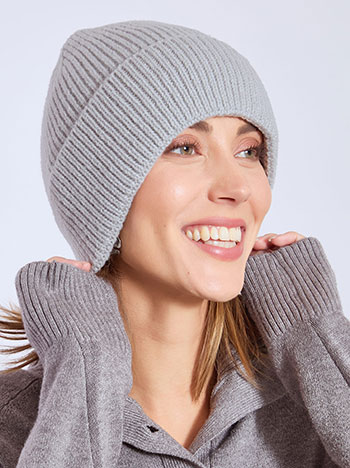 Σκούφος μεταλλιζέ σε γκρι