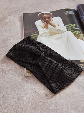 Κορδέλα μονόχρωμη σε μαύρο