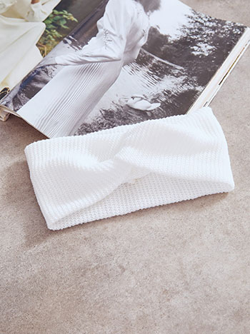 Headband monochrome in white