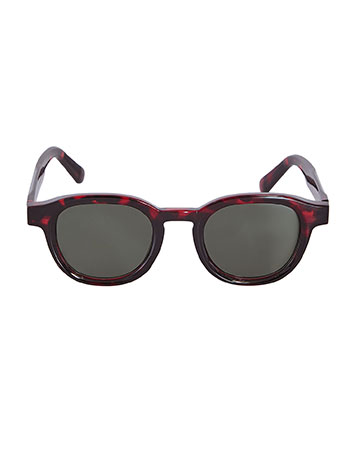Γυαλιά ηλίου στρογγυλά σε μπορντό σκούρο