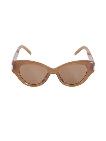 Sunglasses cat eye with acetate-look frame in brown