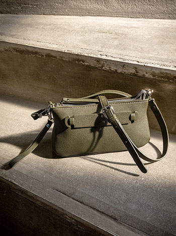 Τσαντάκι με ενσωματωμένη λαβή σε χακί