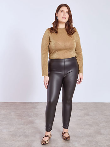 Κολάν δερματίνης με επένδυση σε μαύρο