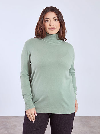 Turtleneck monochrome in mint