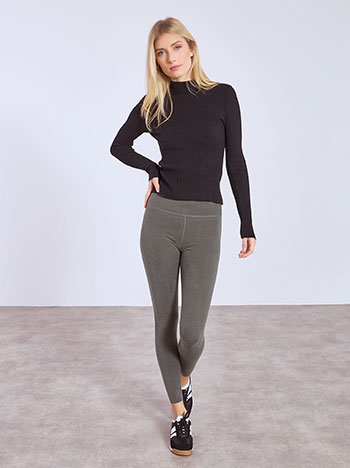 Κολάν fleece σε γκρι