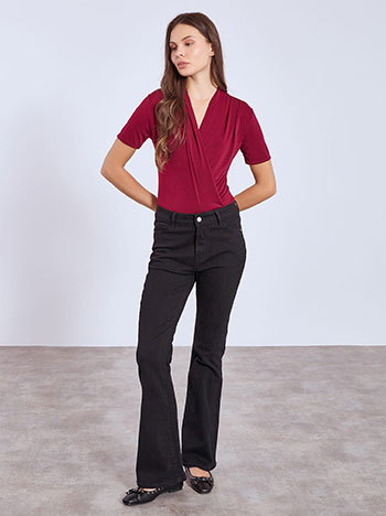 Jeans flare in black