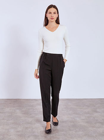 Trousers office in black