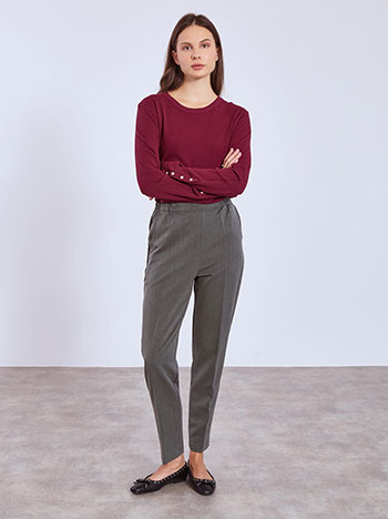 Trousers office in dark grey