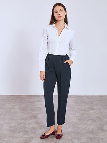Trousers office in dark blue