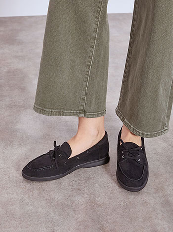 Shoes suede like in black