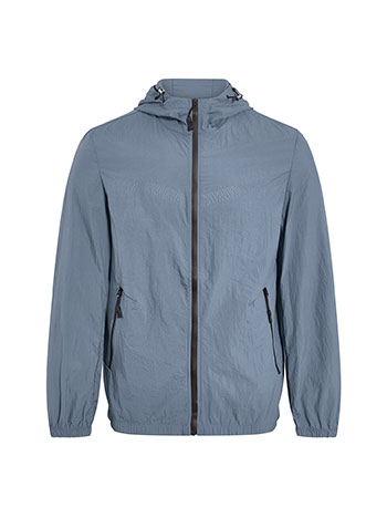 Ανδρικό μπουφάν αντιανεμικό σε μπλε ραφ