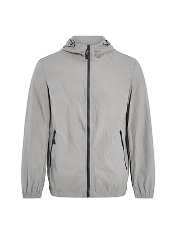 Ανδρικό μπουφάν αντιανεμικό σε γκρι