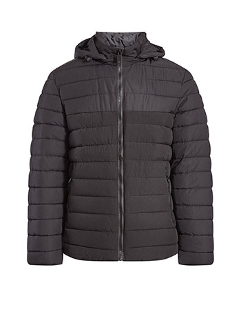 Mens jacket quilted in black