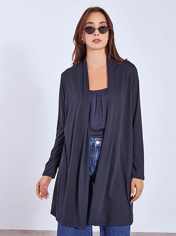 Cardigan fine knit in dark blue