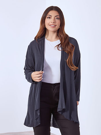 Ζακέτα με ελαστική πλάτη σε σκούρο μπλε